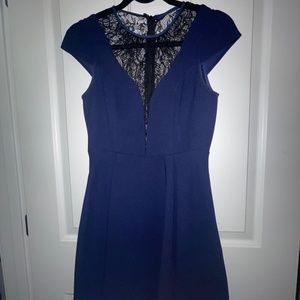 BCBG cocktail dress, size 2, Blue/black